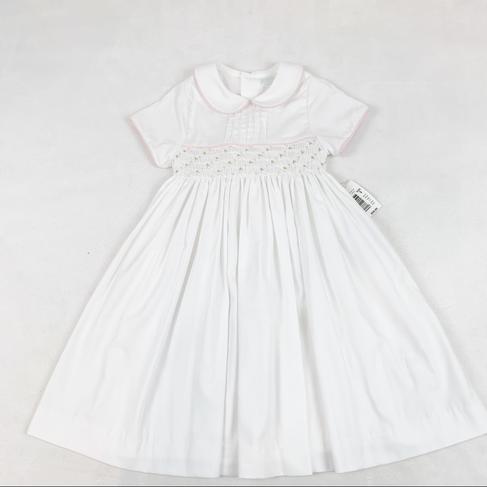 EdgeHill collection Peter Pan collar smocked dress